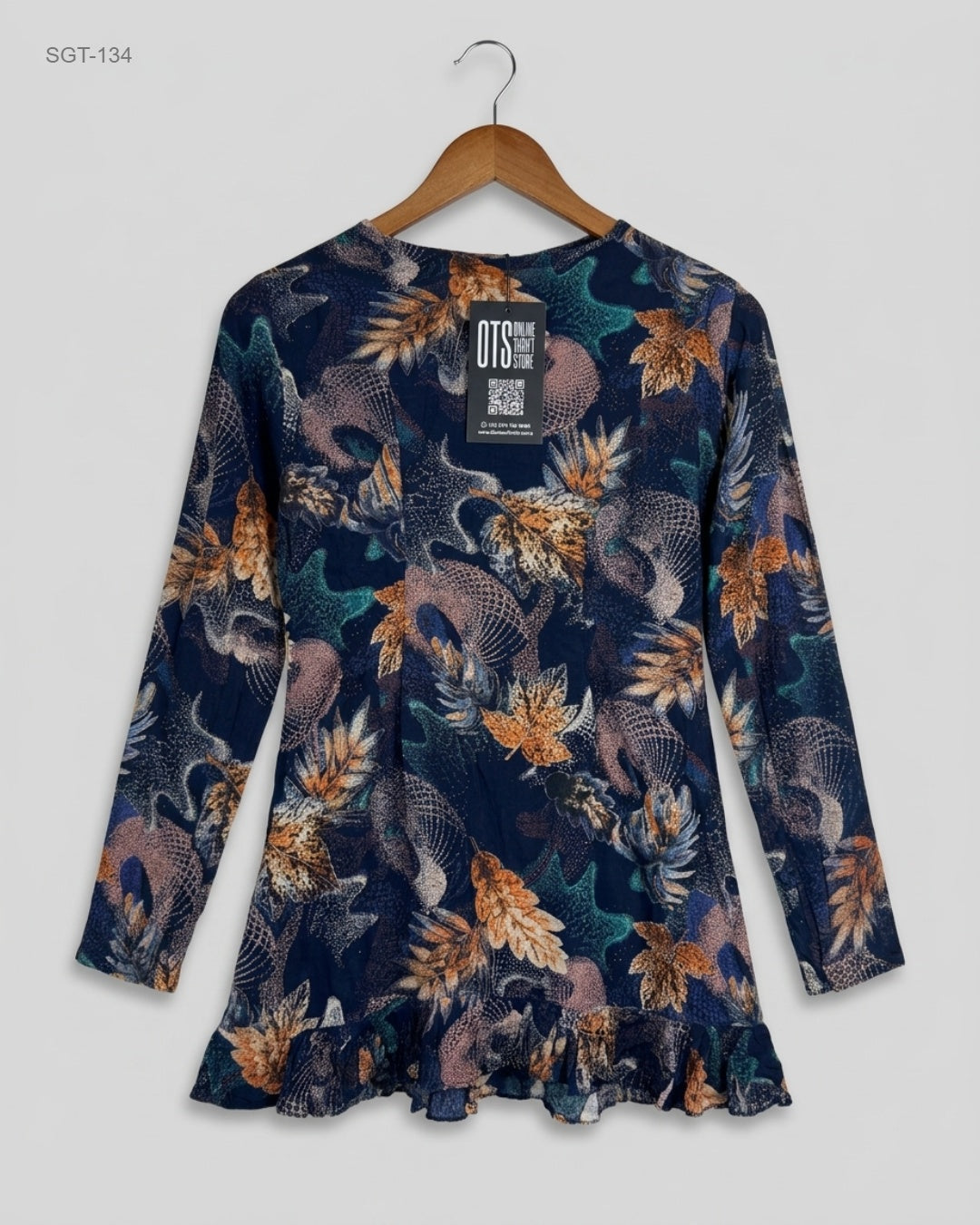Excellent Condition Girls Summer Tops | Preloved CUT LABEL | Blue Polyester | Thrift Shop for Girls Peshawar Pakistan | OTS
