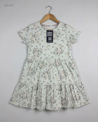 Secondhand Branded Girls Summer Tops by KAPPAHI, Green Cotton fabric, Premium condition, for Girls - Online Thrift Shop Lahore Pakistan