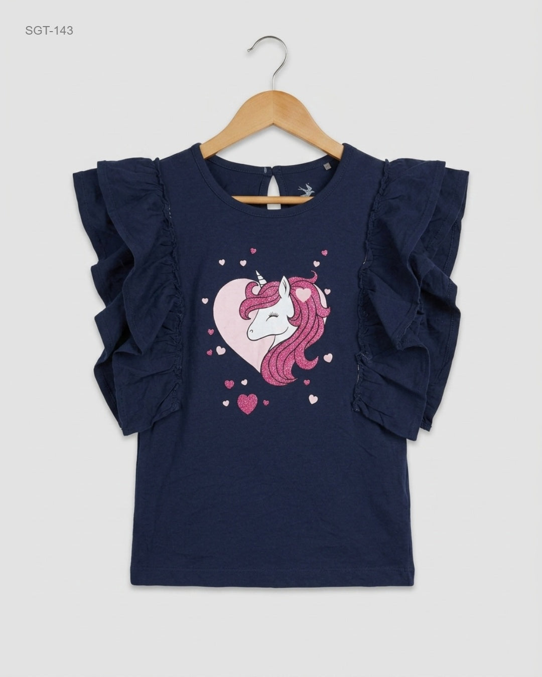 UK Imported secondhand Girls Summer Tops - MANA brand, Blue Cotton, Premium condition, for Girls - Online Thrift Store Islamabad Pakistan