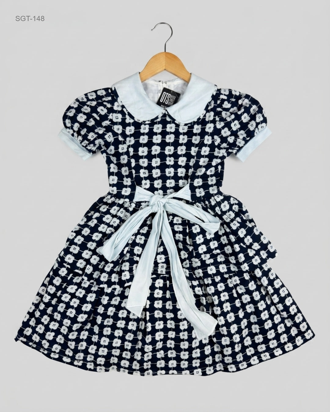 Secondhand Branded Girls Summer Tops by CUT LABEL, BLUE & WHITE Cotton fabric, Excellent condition, for Girls - Online Thrift Shop Peshawar Pakistan