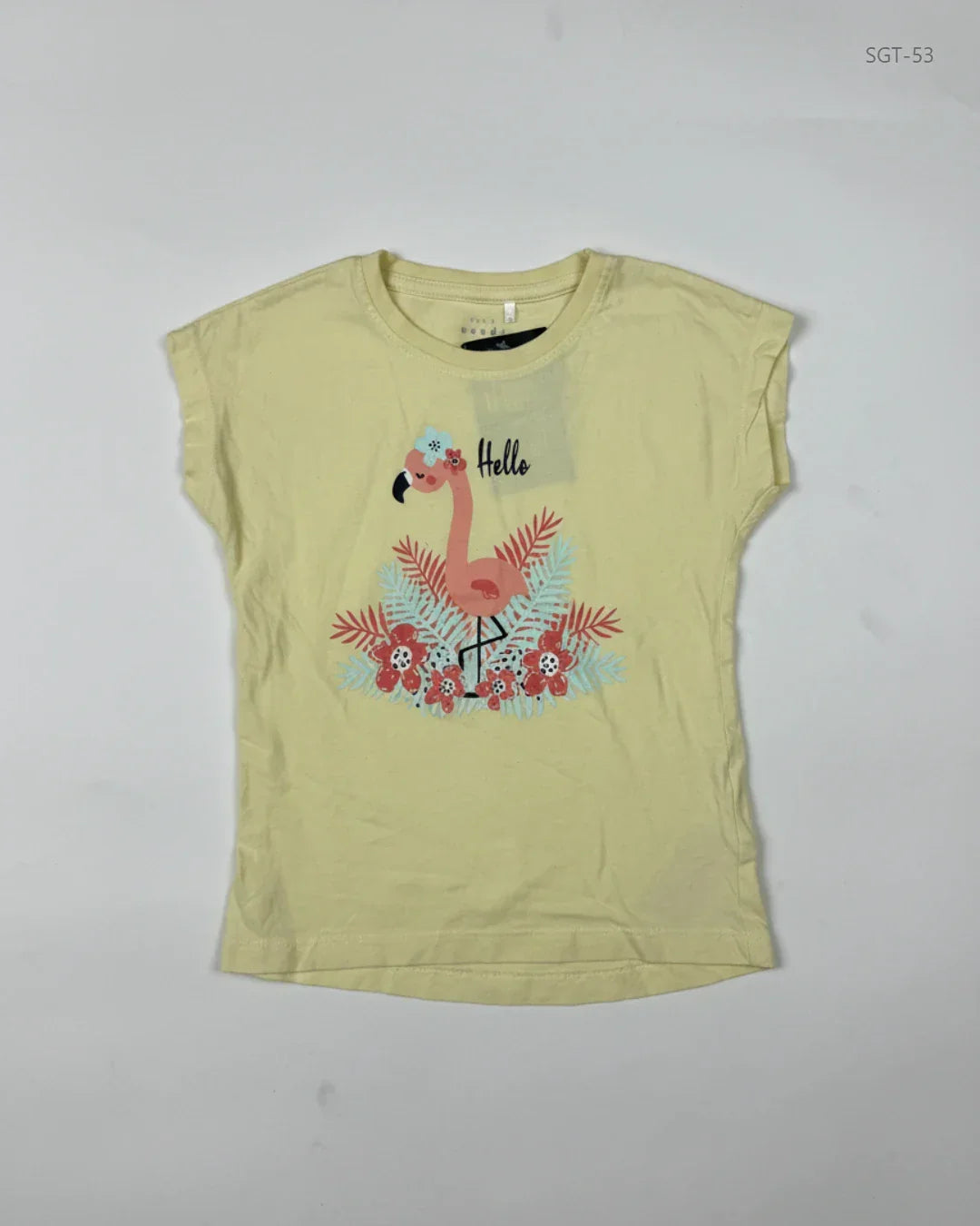 Preloved Premium Girls Summer Tops by Cut Label, Yellow Cotton for Girls - OTS Thrift Shop Lahore Pakistan