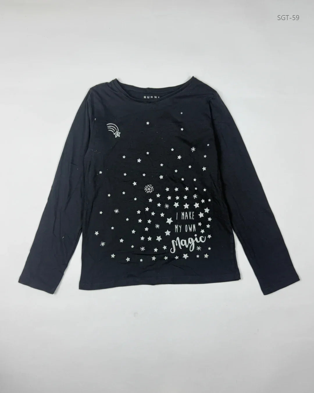 Girls Summer Tops | NUTMEG | Preloved Branded | Black Cotton | Premium Plus | OTS Thrift Store Islamabad Pakistan