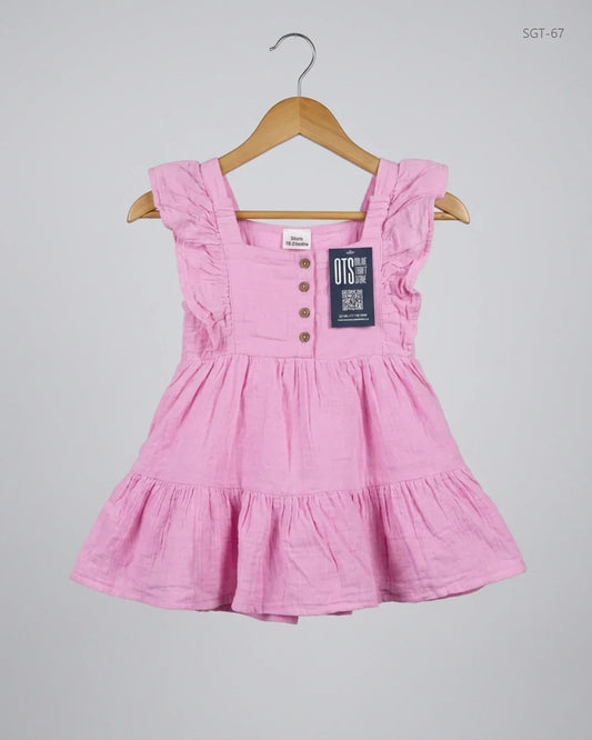 Secondhand Branded Girls Summer Tops by SO CUTE, Pink Cotton fabric, Premium condition, for Girls - Online Thrift Shop Lahore Pakistan