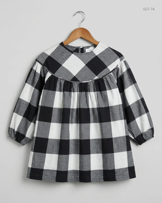 Girls Summer Tops | Next | Preloved Branded | Black & White Cotton | Premium | OTS Thrift Store Karachi Pakistan
