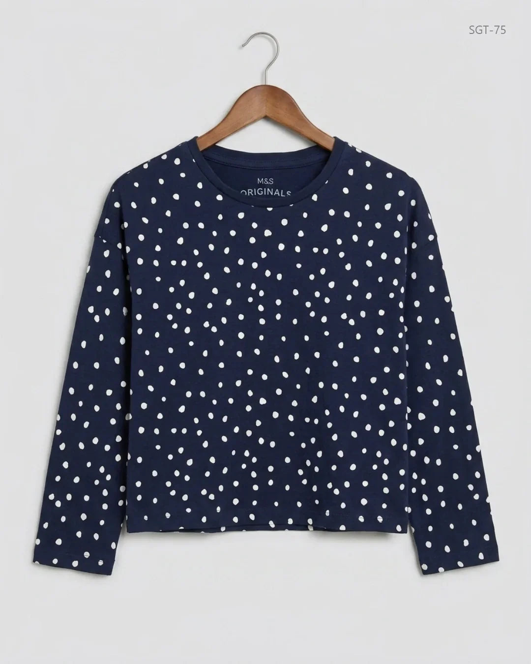 Shop Premium Girls Summer Tops by Marks & Spencer | Preloved Branded Clothes | Blue Cotton | Girls | OTS Thrift Store Lahore Pakistan