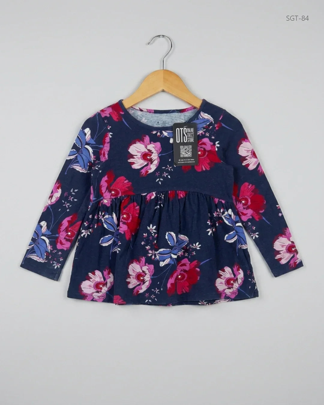 Shop Premium Girls Summer Tops by GAP | Preloved Branded Clothes | Blue Cotton | Girls | OTS Thrift Store Karachi Pakistan