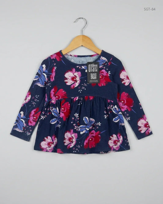 Shop Premium Girls Summer Tops by GAP | Preloved Branded Clothes | Blue Cotton | Girls | OTS Thrift Store Karachi Pakistan