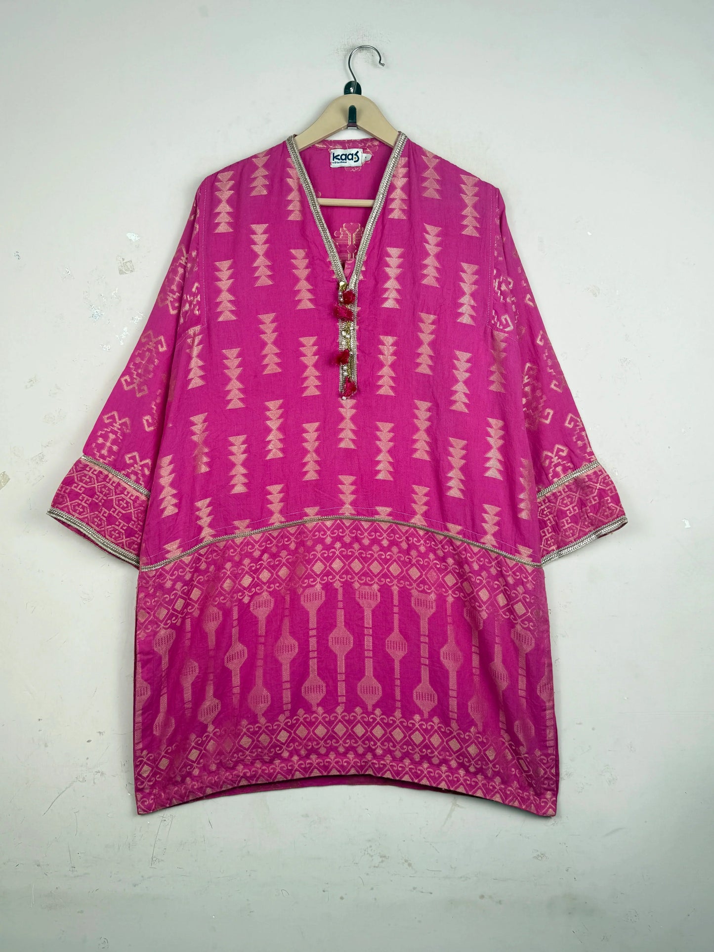 Preloved Premium Summer Kurti by Gul Ahmad, Pink Lawn for Womens - OTS Thrift Shop Lahore Pakistan