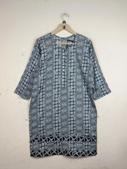 Premium Condition Summer Kurti | Preloved CUT LABEL | Black & White Lawn | Thrift Shop for Womens Peshawar Pakistan | OTS