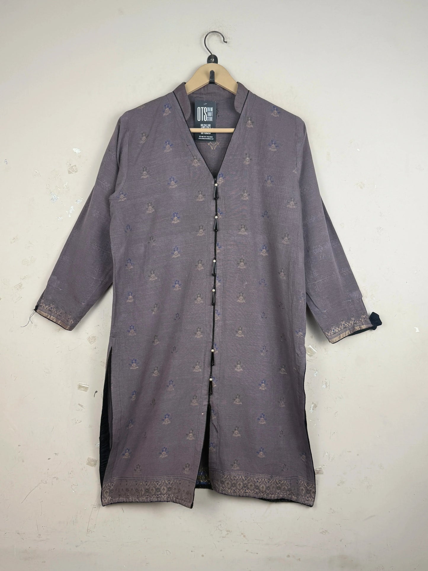 Summer Kurti | CUT LABEL | Preloved Branded | Brown Cotton | Premium | OTS Thrift Store Lahore Pakistan