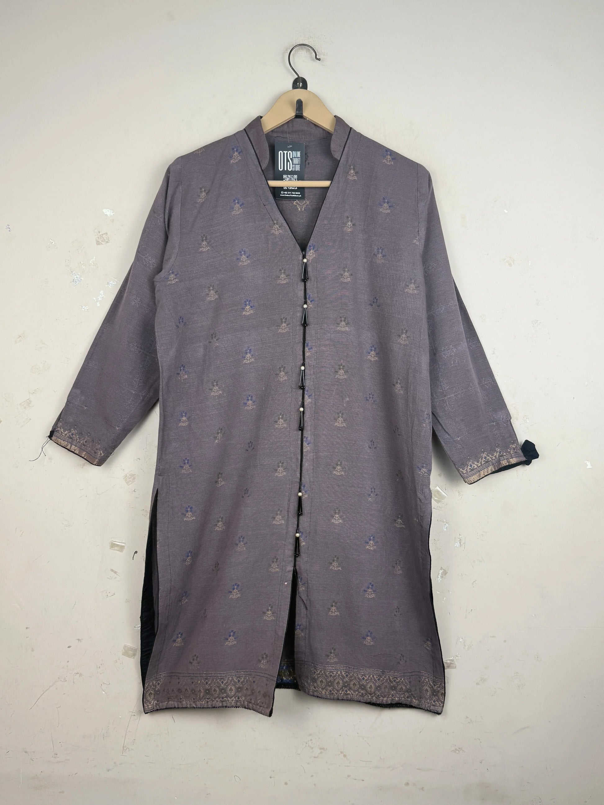 Summer Kurti | CUT LABEL | Preloved Branded | Brown Cotton | Premium | OTS Thrift Store Lahore Pakistan