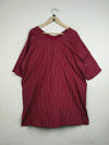UK Imported secondhand Summer Kurti - CUT LABEL brand, Maroon Lawn, Premium condition, for Womens - Online Thrift Store Islamabad Pakistan