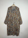 Preloved Premium Summer Kurti by KAPPAHI, Brown LAWN for Womens - OTS Thrift Shop Peshawar Pakistan