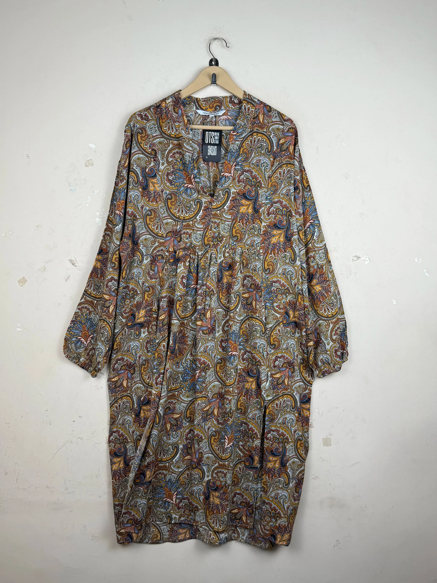 Preloved Premium Summer Kurti by KAPPAHI, Brown LAWN for Womens - OTS Thrift Shop Peshawar Pakistan