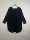 Shop Premium Summer Kurti by Unknown | Preloved Branded Clothes | Black Cotton | Womens | OTS Thrift Store Karachi Pakistan