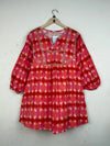UK Imported secondhand Summer Kurti - SAPPHIRE brand, Orange LAWN, Premium condition, for Womens - Online Thrift Store Karachi Pakistan