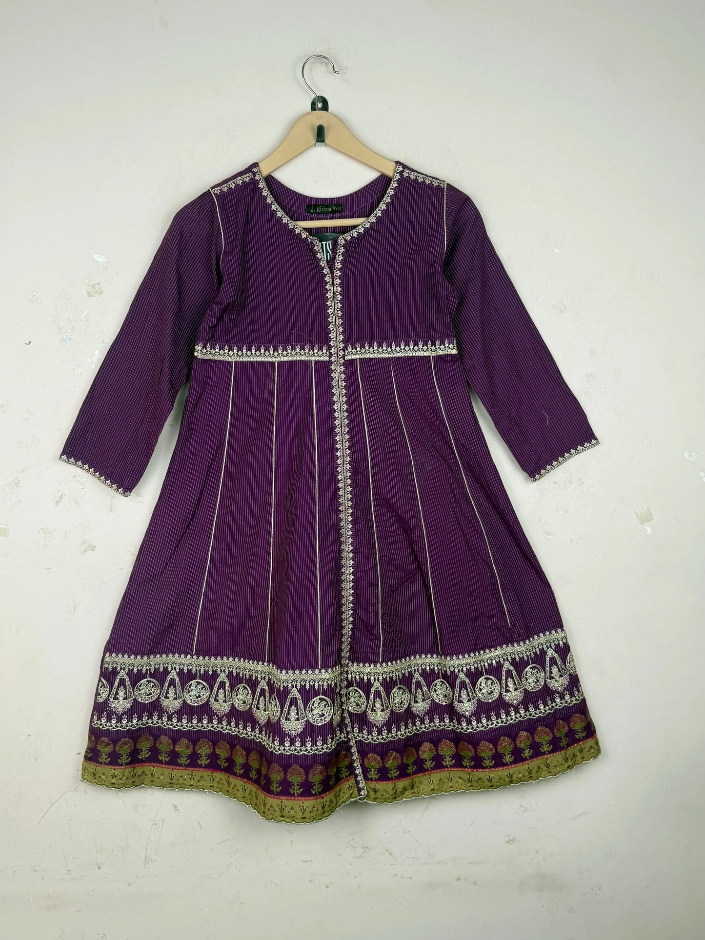 Preloved Premium Summer Kurti by J., Purple LAWN for Womens - OTS Thrift Shop Karachi Pakistan