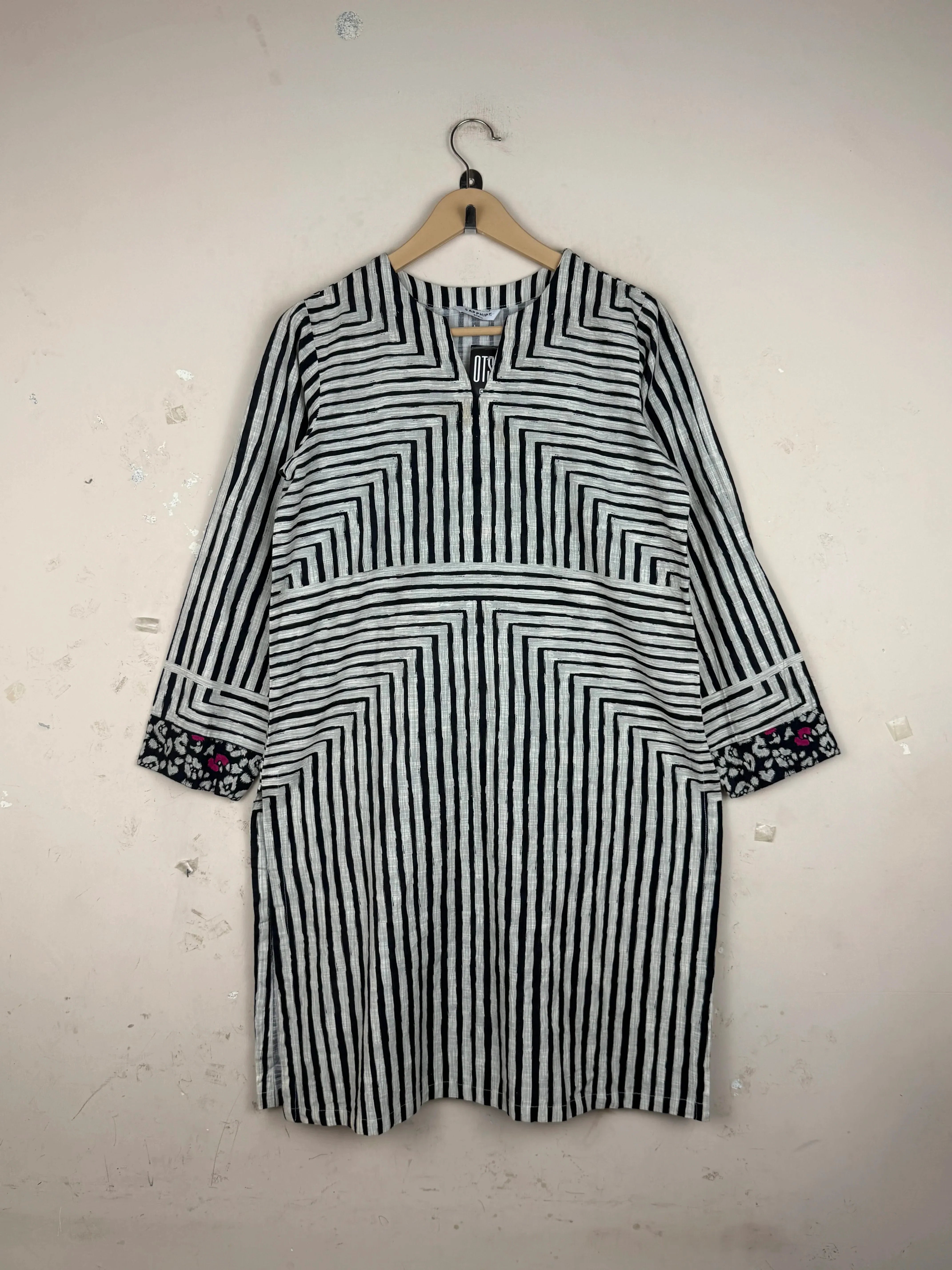 Premium Condition Summer Kurti | Preloved SAPPHIRE | Beige Cotton | Thrift Shop for Womens Islamabad Pakistan | OTS