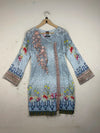 Secondhand Branded Summer Kurti by LUBNAS, Gray LAWN fabric, Premium condition, for Womens - Online Thrift Shop Peshawar Pakistan