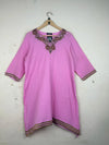UK Imported secondhand Summer Kurti - ANKORA FASHION brand, Pink LAWN, Premium condition, for Womens - Online Thrift Store Islamabad Pakistan