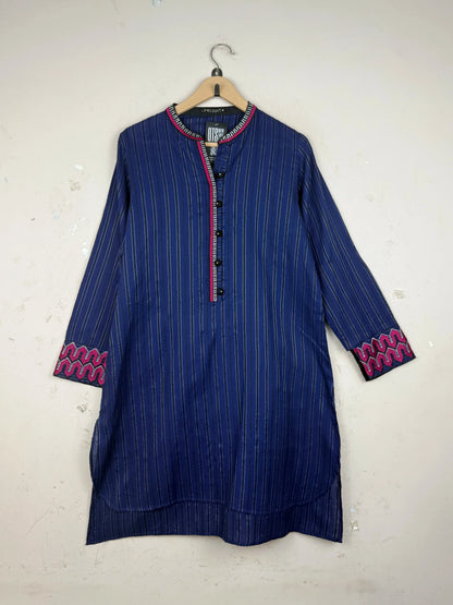 Premium Condition Summer Kurti | Preloved LIME LIGHT | Blue LAWN | Thrift Shop for Womens Karachi Pakistan | OTS