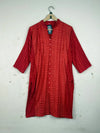 Shop Good Summer Kurti by CUT LABEL | Preloved Branded Clothes | Red Orange Cotton | Womens | OTS Thrift Store Islamabad Pakistan