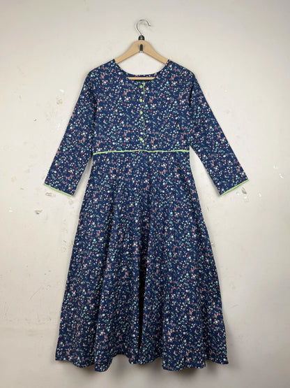 Summer Kurti | SASSAFRAS | Preloved Branded | Blue LAWN | Premium | OTS Thrift Store Lahore Pakistan