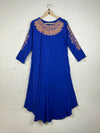 UK Imported secondhand Summer Kurti - CUT LABEL brand, Blue Cotton, Premium condition, for Womens - Online Thrift Store Islamabad Pakistan