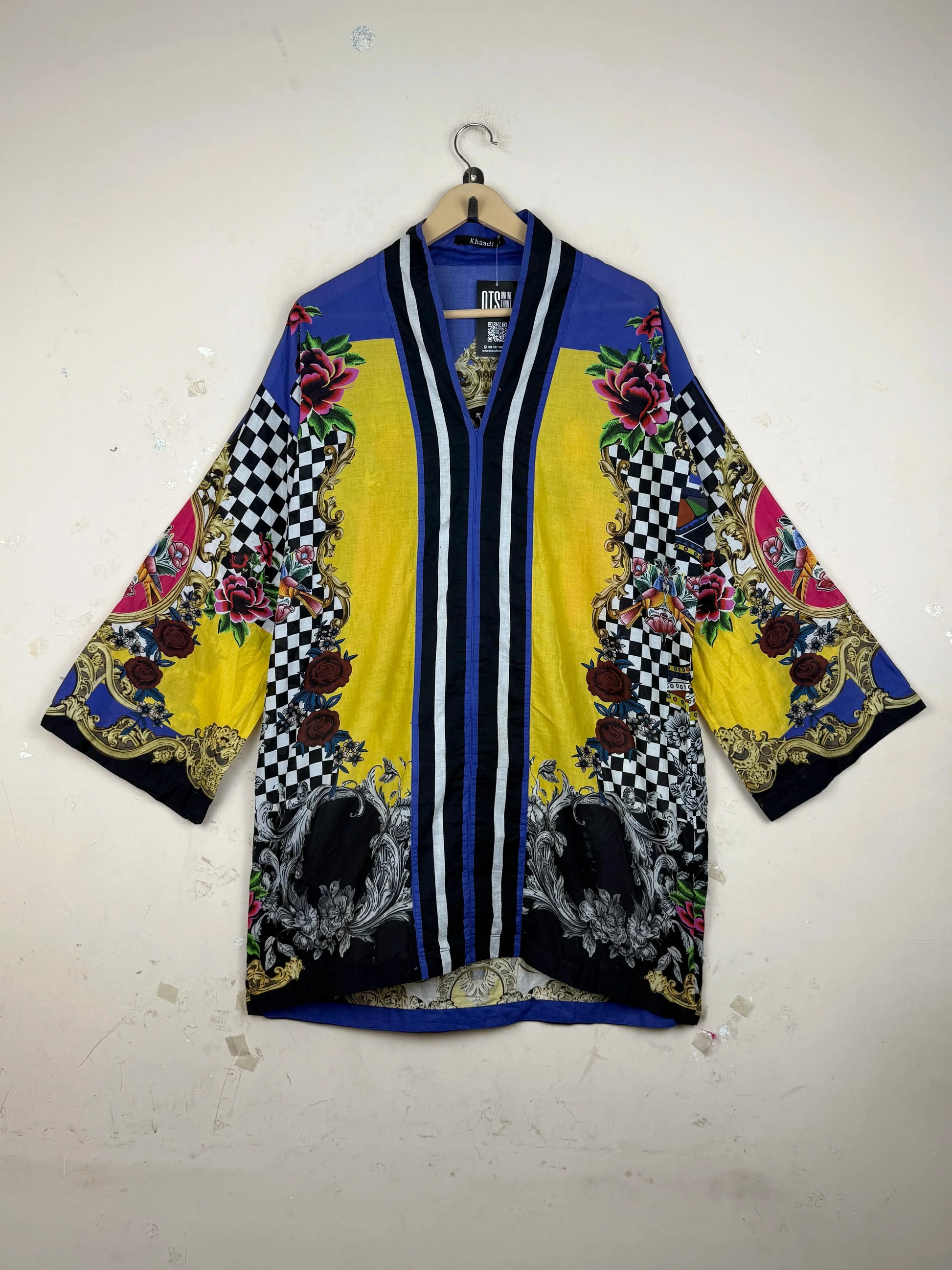 Secondhand Branded Summer Kurti by KHAADI, Multi Lawn fabric, Premium condition, for Womens - Online Thrift Shop Lahore Pakistan