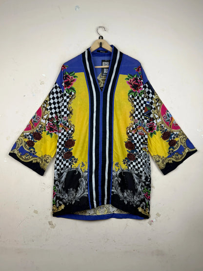 Secondhand Branded Summer Kurti by KHAADI, Multi Lawn fabric, Premium condition, for Womens - Online Thrift Shop Lahore Pakistan