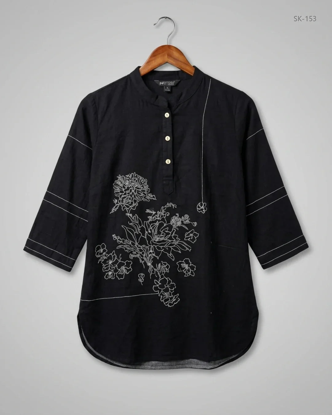 Premium Condition Summer Kurti | Preloved NISHAT PRET | Black Cotton | Thrift Shop for Womens Lahore Pakistan | OTS