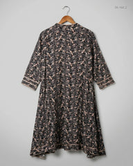 Shop Premium Condition Black Cotton Summer Kurti by CUT LABEL for Womens at OTS - Online Thrift Store Pakistan (SK-160)
