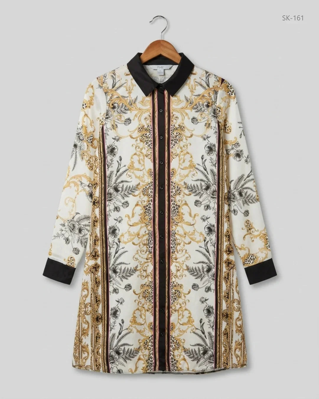 Preloved Premium Summer Kurti by Next, Multi Silk for Womens - OTS Thrift Shop Peshawar Pakistan
