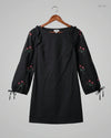 UK Imported secondhand Summer Kurti - Miss Selfridge brand, Black Cotton, Premium condition, for Womens - Online Thrift Store Lahore Pakistan