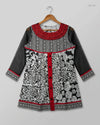 UK Imported secondhand Summer Kurti - CUT LABEL brand, Black Lawn, GOOD condition, for Womens - Online Thrift Store Peshawar Pakistan