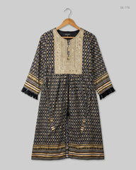 Premium Condition Summer Kurti | Preloved CUT LABEL | Black Cotton | Thrift Shop for Womens Peshawar Pakistan | OTS