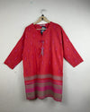 Shop Excellent Summer Kurti by KHAADI | Preloved Branded Clothes | CARROT COLOR LAWN | | OTS Thrift Store Islamabad Pakistan