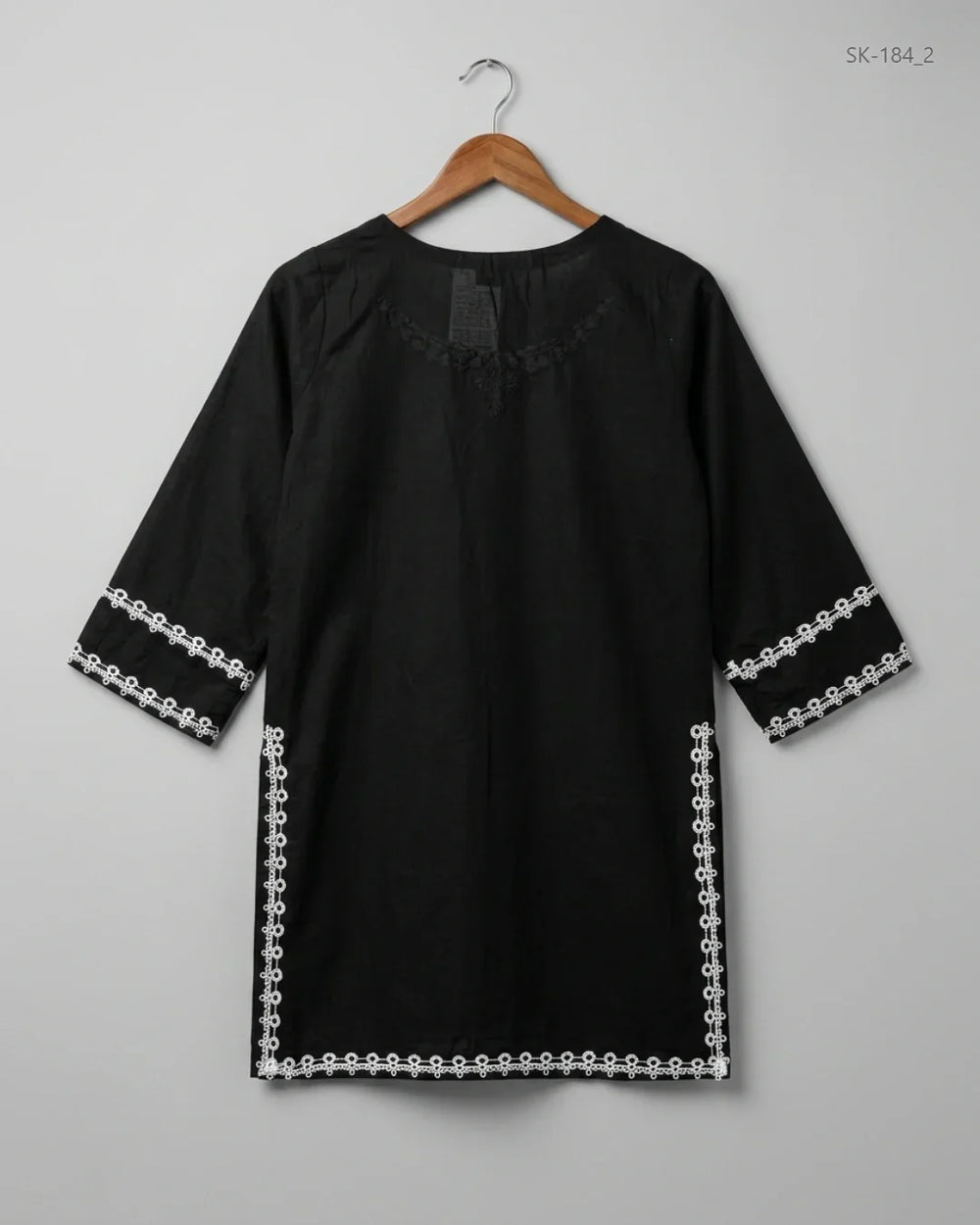 Find Premium Black & White Summer Kurti by AGHA NOOR for Womens | Shop OTS Thrift Store Pakistan (SK-184)