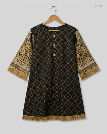 Excellent Condition Summer Kurti | Preloved CUT LABEL | Black Lawn | Thrift Shop for Womens Karachi Pakistan | OTS
