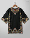 Shop Excellent Summer Kurti by CUT LABEL | Preloved Branded Clothes | Black Cotton | Womens | OTS Thrift Store Lahore Pakistan