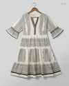 Premium Condition Summer Kurti | Preloved F&F | Black & White Khadar | Thrift Shop for Womens Karachi Pakistan | OTS