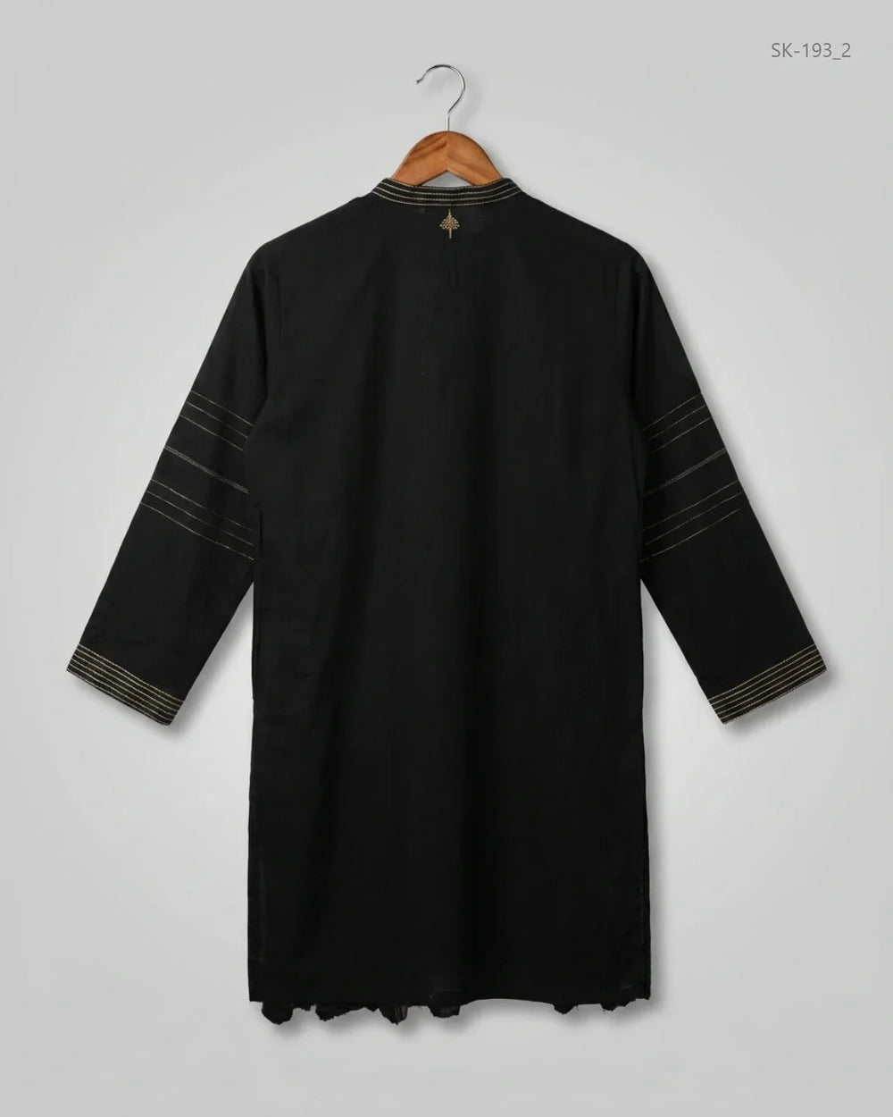 Buy Premium Summer Kurti in Black Lawn by STYLO for Womens | OTS Thrift Store Pakistan