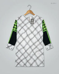 Order MAK Summer Kurti in Black & White Lawn for Womens - Excellent at Online Thrift Store Pakistan (SK-203)
