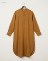 UK Imported secondhand Summer Kurti - ETHNIC brand, Brown KHADDAR, Premium condition, for Womens - Online Thrift Store Karachi Pakistan