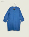 UK Imported secondhand Summer Kurti - KHAADI brand, Blue Cotton, Premium condition, for Womens - Online Thrift Store Karachi Pakistan