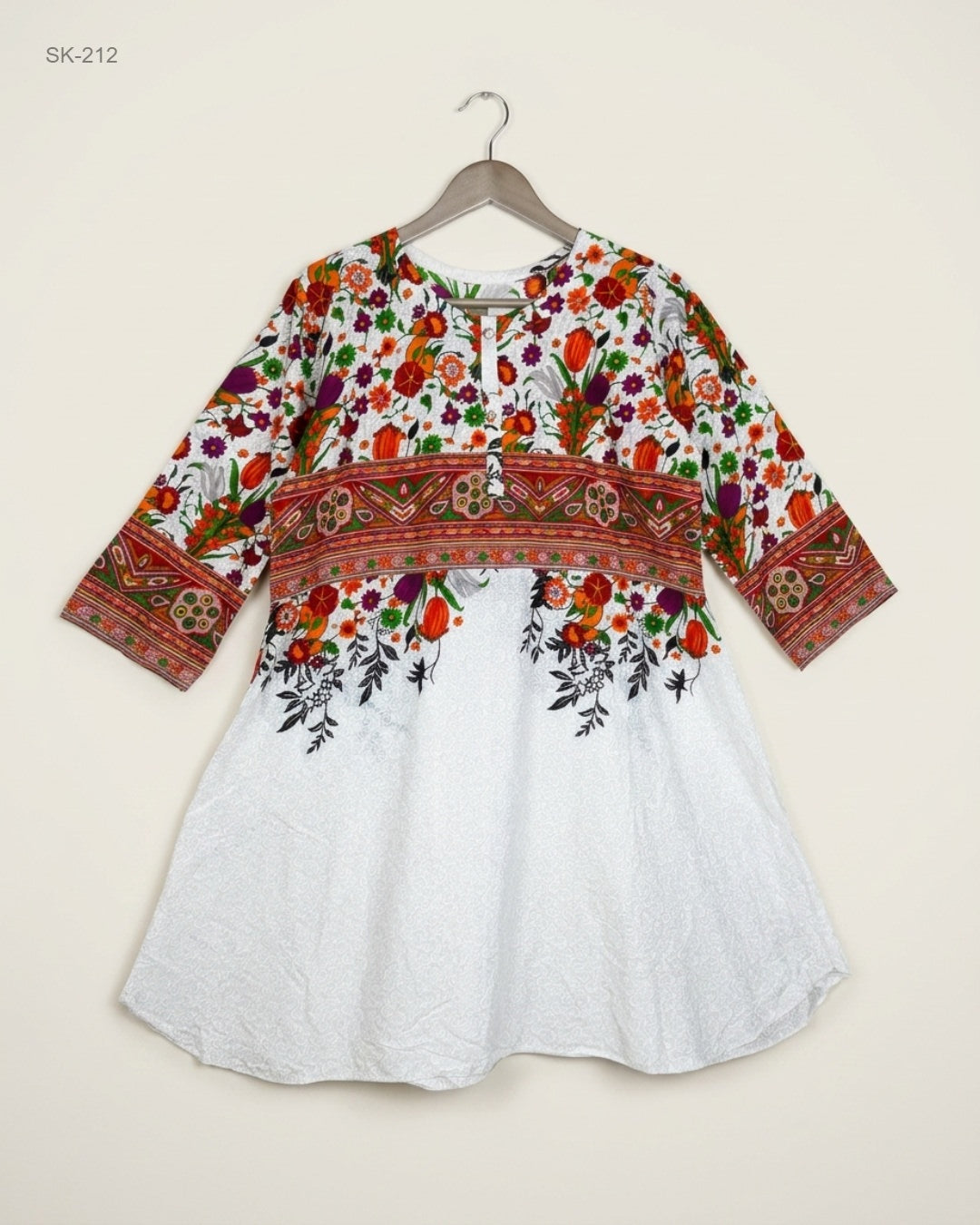 Preloved Premium Summer Kurti by CUT LABEL, Multi cotton for Womens - OTS Thrift Shop Islamabad Pakistan