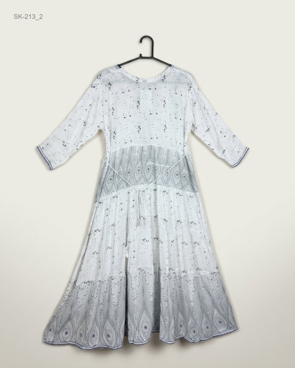 Order CUT LABEL Summer Kurti in White Lilan for Womens - Premium at Online Thrift Store Pakistan (SK-213)