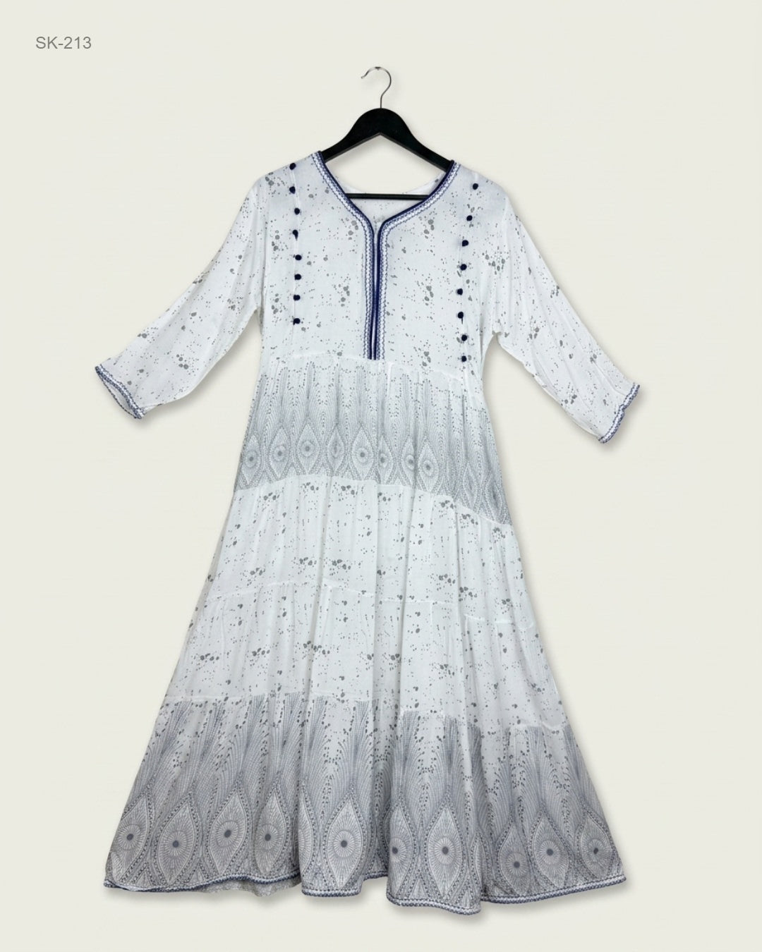Premium Condition Summer Kurti | Preloved CUT LABEL | White Lilan | Thrift Shop for Womens Karachi Pakistan | OTS