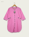 UK Imported secondhand Summer Kurti - CUT LABEL brand, Pink Cotton, Premium condition, for Womens - Online Thrift Store Karachi Pakistan