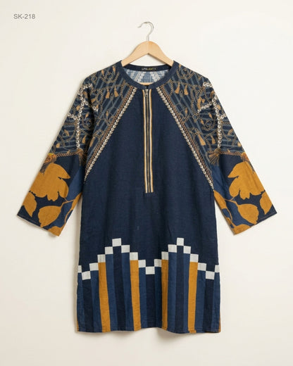 Premium Plus Condition Summer Kurti | Preloved LIME LIGHT | Multi KHADDAR | Thrift Shop for Womens Peshawar Pakistan | OTS